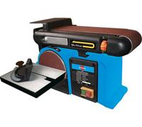 LEMAN - Lijadora Combinada LOPON150 150 mm, Motor 370 W, Mesa Inclinable 45°, Guía de Inglete ±60°