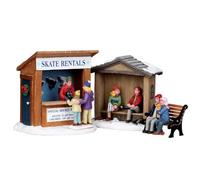 Lemax 03849 Christmas Village Accesorio: Skate Rentals (Juego de 3)