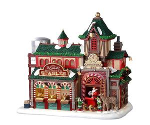 Lemax 25926 Santa's Wonderland Lighted Building: Santa's Reindeer Stables