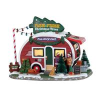 Lemax 25928 Vail Village Lighted Building: Farm Fresh Christmas Trees