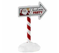 Lemax 34093 Christmas Village Accesorio: Cartel de Fiesta de Navidad