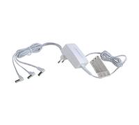 Lemax 94564-4,5V - Adaptador de Corriente con 3 Posibilidades de conexión, Enchufe Europeo, Color: Blanco, Accesorios navideños
