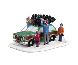 Lemax Accesorio Jukebox Junction: Transporte de árbol de Navidad, Resina