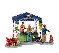Lemax- Caddington Village Accessory: Santa Claws & Paws (Set of 3) (23606)