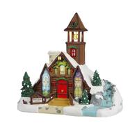 LEMAX Edificio Iluminado LED Bear Cr hapel en Resina H21,2 x 23 x 15,8 cm
