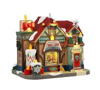 LEMAX Edificio iluminado LED "Kristin's Candle Shop" en resina H19 x 21,5 x 16 cm