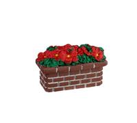 LEMAX Jardinera Poinsettia Planter de Resina Al. 4,3 x 6,6 x 2,8 cm