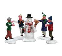 Lemax Juego de 3 Anillos de Pueblo de Navidad Alrededor del muñeco de Nieve