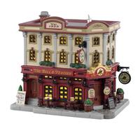 Lemax- Navidad 35048 Caddington Village Lighted Building: The Bell & Feather, Multicolor