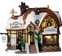 Lemax, pueblo navideño, panadería, casa navideña, decoración de invierno, Navidad, figuras decorativas