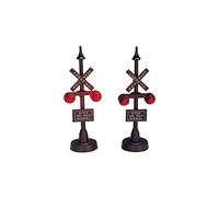 Lemax Set of 2 Railway Stop Lights by