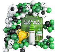 LEMONSTONE Juego de 101 globos de fútbol, decoración de cumpleaños, juego de arco de fútbol, decoración de cumpleaños para niños, globos para el Mundial 2026