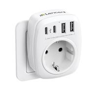LENCENT Ladron Enchufes, Cargador USB de Pared con 1 Toma de CA