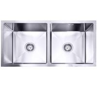 Lendo Online Doble Fregadera 87x44x20 cm Acero inoxidable Plata