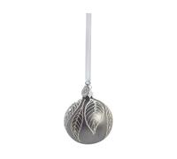 Lene Bjerre Bola de Navidad Cadelia Ø6 cm Gris oscuro. hoja