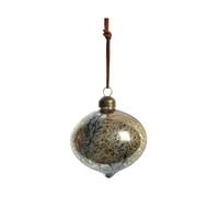 Lene Bjerre Bola de Navidad Nosille 10 cm Plata-oro