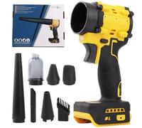 LengSuaa Soplador inalámbrico para Dewalt 18/20V, soplador de aire 2 en 1 y aspiradora de mano, 150 W de velocidad ajustable, plumero de aire comprimido sin escobillas con 5 boquillas para coche