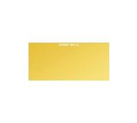 Lente de vidrio de soldadura de 4.25 x 2.15 pulgadas, pantalla 9 10 11 12 13 recubierta de oro para compatibilidad de casco de grado industrial (número 11)