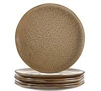 LEONARDO HOME 018537 MATERA - Juego de 6 platos de cerámica, color beige