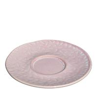 LEONARDO HOME Matera Plato de cerámica de 11 cm, Color Rosa | Plato para tazas de espresso, 1 platillo de cerámica, color rosa, diámetro de 11 cm, 018578