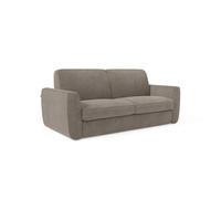 Leonida sofá cama desenfundable con colchón de 18 cm de altura 202 cm topo