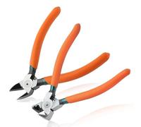 LEONTOOL - Alicates diagonales para plásticos cortados con flor de piel, cortador de alambre en ángulo de 45° y 90° para manualidades, cortador de alambre lateral de precisión para joyería