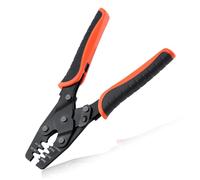 LEONTOOL Herramienta de crimpado de terminales de barril abierto, herramienta de crimpado Weatherpack, crimpadora de terminales para Molex, Delphi, Amp, Tyco, Harley, PC, automotriz, AWG 24-14, 1424B