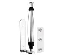 LEONTOOL Soporte magnético para toallas de papel con una sola mano con mecanismo de trinquete, soporte magnético para toallas de pared con fuerte respaldo magnético y autoadhesivo para cocina