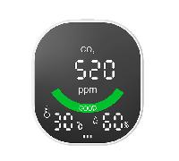 LEOTEC MEDIDOR DE CO2 CON SENSOR NDIR Infrarrojos (Pantalla LCD -Temperatura-Humedad-Bateria 1600mAh)
