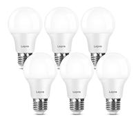 Lepro Bombilla de Rosca E27, Blanco Frío 6500 K 8.5 W 806 lm | Equivalente a 60 W, Bombilla LED E27, Bombillas LED de Bajo Consumo GLS, No Regulables, Paquete de 6