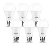 Lepro Bombilla LED E27 13 W, Luz Blanca Fría 6500 K, 1521 Lúmenes 6Pcs | Equivalente a 100 W Bombilla Convencional, Lámpara A60 Ahorro de Energía de Haz de 180°, No Regulable