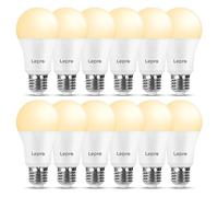 Lepro Bombilla LED E27, Lámpara de 13 W y 1521 Lúmenes, Paquete de 12 | E27 LED Luz Blanca Cálida 2700 K, Reemplaza Bombilla de 100 W, Ahorro de Energía de Haz de 180°, No Regulable