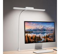 Lepro Lámpara Escritorio Pinza Ajustable 11W Blanco | Flexible y Ajustable, Cuidado Ocular, 5 Modo de Color, 5 Nivel de Brillo, Ahorro Espacio, Amplia Área de Iluminación