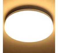 Lepro Plafon LED Techo 15W Blanco Cálido 3000K 1500 LM | Impermeable IP54, Ángulo de Haz de 115°, Ahorro de Energía, Diseño Conciso, Duradero para Cocina, Balcón, Baño, Pasillo