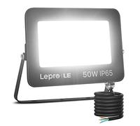 Lepro Proyector LED Exterior 50W 4250 lúmen, Luces LED Exterior Blanco Frío 5000K, Ángulo de Haz 110°, Luz de Seguridad Impermeable IP65, para Jardín, Patio, Hotel, Parque, Garaje
