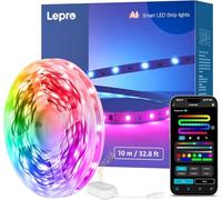 Lepro S1 AI Tira LED 10M MagicColor Fonciona con Alexa y Google Assistant