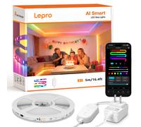 Lepro s1 ai tira led 5m magiccolor fonciona con alexa y google assista