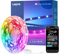 Lepro S1 AI Tira LED 5M MagicColor Fonciona con Alexa y Google Assistant