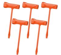 Leriton 5 piezas de llave de barra de motosierra de repuesto combinación de destornillador y herramienta de raspado para tuercas de cadena de sierra de 1/2, 3/4 pulgadas, 13 mm, 19 mm