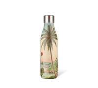 Les ARTISTTES Paris A-4396 Bottle'Up, Termo 500 ml, Botella isotérmica sin BPA, Reutilizable, mantiene el calor 12 horas y el frío 24 horas, acero inoxidable, diseño beach