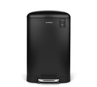 Papelera cocina pedal 20l les collectors n°505 | acero inoxidable | cubo interior extraíble | cierre silencioso | negro