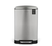 Papelera cocina pedal 20l les collectors n°512 | acero inoxidable | cubo interior extraíble | cierre silencioso | plateado