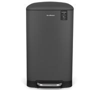 Les Collectors - Cubo cocina a pedal Nº831, 40L, acero inoxidable, cierre silencioso, gris antracita