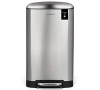 Les Collectors - Cubo de cocina a pedal Nº875, Acero inoxidable, capacidad 40L, Compatible con bolsas de 50L, Compacto y práctico, cierre silencioso, Cubo interior extraíble, Acabado mate, Color Inox