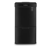 Papelera reciclaje 3 compartimentos 69l les collectors n°1015 | acero inoxidable | sensor infrarrojo sin contacto | cierre automático silencioso | negro mate