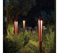 Les Jardins Antorcha solar LED con sensor Tinka, 120 cm, gris