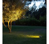 Les Jardins Foco LED solar OJE, gris, atenuable, sensor de luz diurna, temporizador
