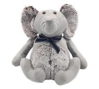 lesser and pavey LP48879 Tope de puerta de piel sintética con diseño de elefante, accesorio gris