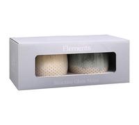 Lesser & Pavey Elements - Juego de 2 tazas de esmalte reactivo para cocina y hogar, juego de 2 tazas de vajilla elegantes para cada ocasión, juego de 2 tazas de café para hombres y regalos de