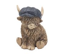 Lesser & Pavey Highland - Estatua de Vaca Plana para decoración del hogar